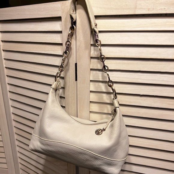 Etienne Aigner Bags Etienne Aigner White Leather Shoulder Bag Poshmark